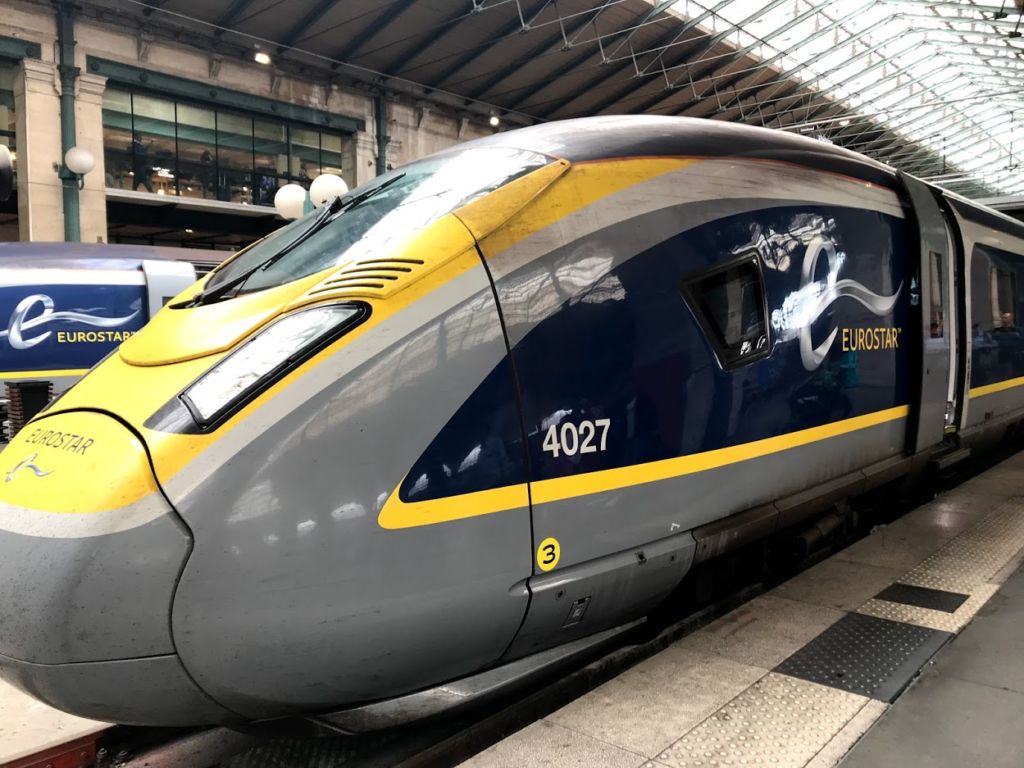 Eurostar train in station